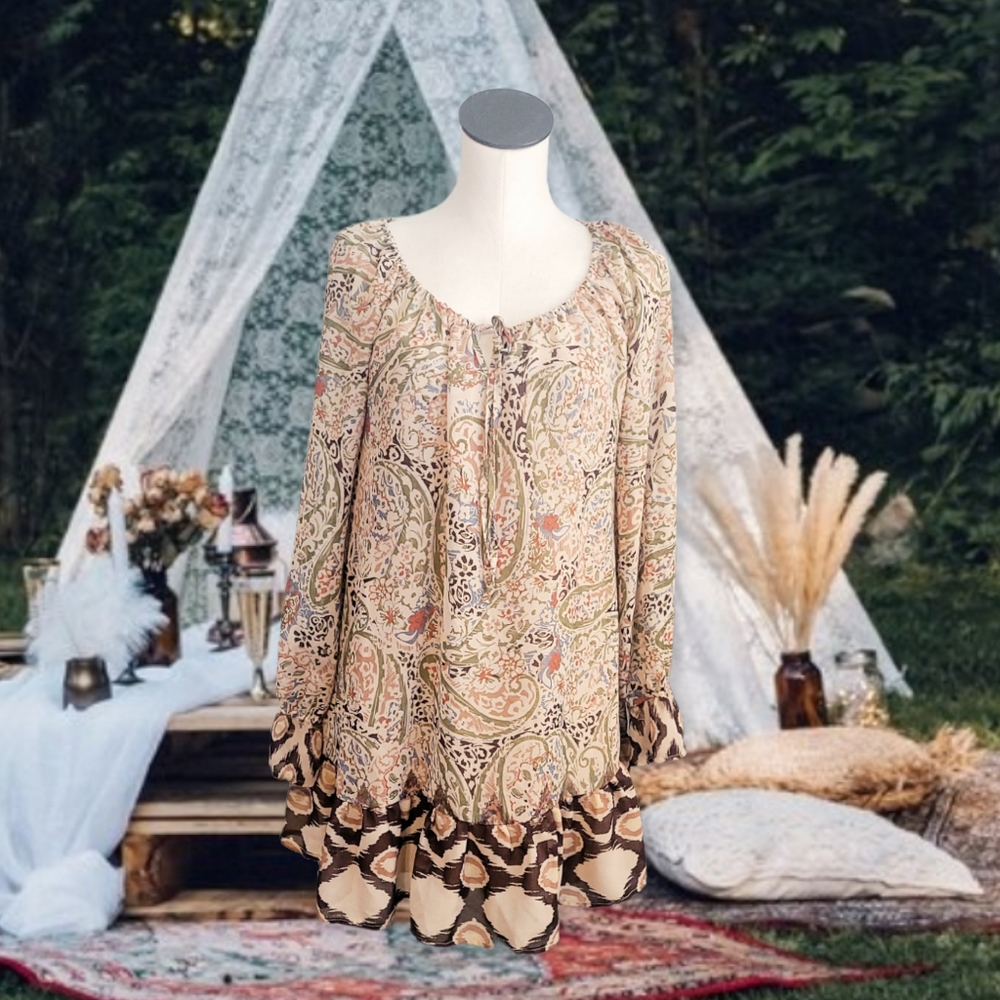 Bohemian Baby Doll Dress